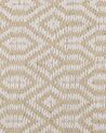 Teppich beige 140 x 200 cm geometrisches Muster Kurzflor zweiseitig POZANTI_807435