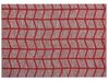 Teppich Baumwolle rot 160 x 230 cm geometrisches Muster SIVAS_848795