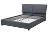 Fabric EU Super King Size Bed Grey BELFORT_720406