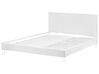 Funda de terciopelo blanco para cama 180 x 200 cm FITOU_877207