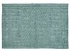 Teppich Baumwolle mintgrün 140 x 200 cm geometrisches Muster Kurzflor SIRNAK_848837
