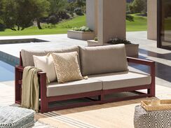 2-istuttava ulkosohva sertifioitu akasiapuu mahonginruskea TIMOR II