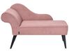 Chaise longue stof roze linkszijdig BIARRITZ_898096