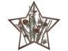 Figurine d'étoile de Noël à LED bois sombre DOKKA_832519