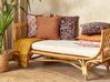 2 lniane poduszki dekoracyjne 45 x 45 cm pomarańczowe SAGINA_838491