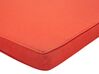Acacia Wood Garden Bench 160 cm with Red Cushion VIVARA_774807