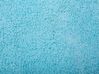 Tappeto shaggy azzurro tondo ⌀ 140 cm DEMRE_714932
