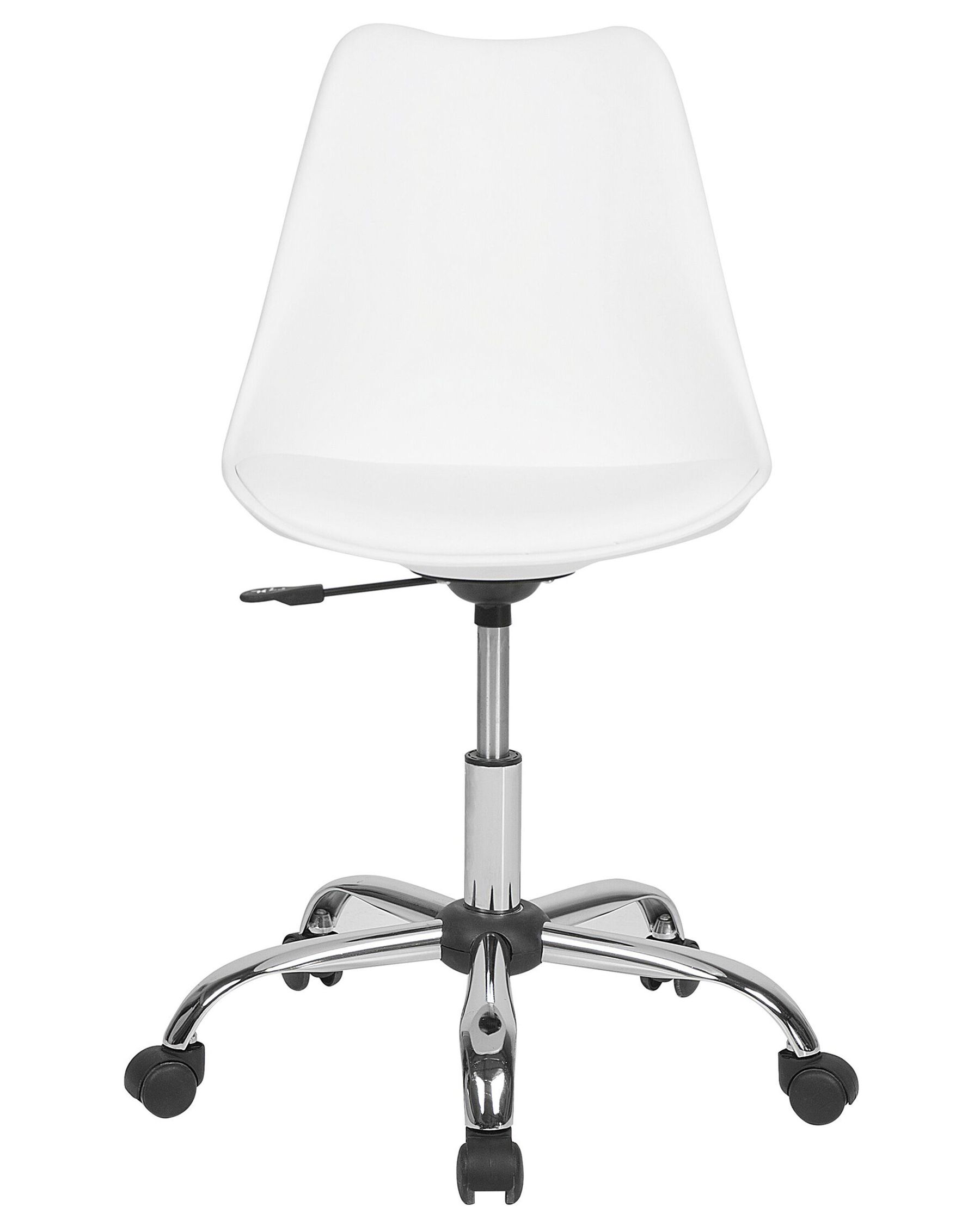 Armless Desk Chair White DAKOTA II ex Factury at Fair Price Right to Return within 100 days