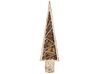 Figura decorativa árvore de natal castanha clara TOLJA_787399