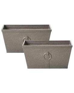 Kukkaruukku tummanruskea 60 x 30 cm 2 kpl PORIA Kukkaruukku tummanruskea 60 x 30 cm 2 kpl PORIA