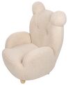 Cadeira para crianças forma de urso creme MELBU_886827