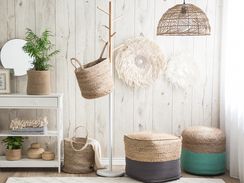 Tummanharmaa juuttirahi 44 x 44 cm KIRAMA