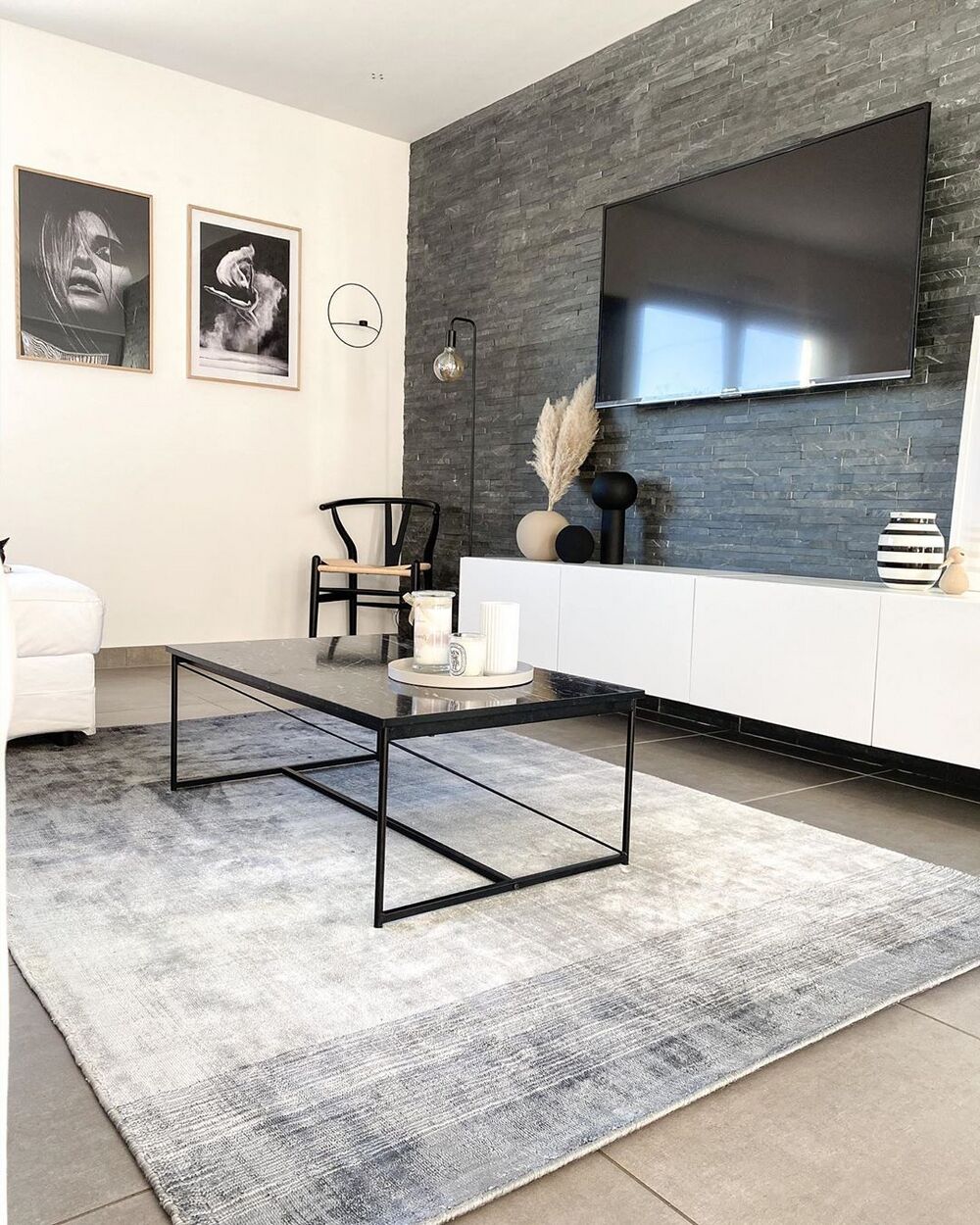 teppich hellgrau dunkelgrau 200 x 200 cm kurzflor ercis beliani de