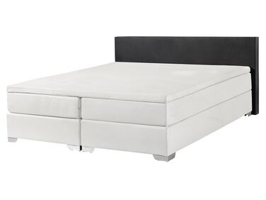 Kontinentální černobílá postel 160x200 cm PRESIDENT  
