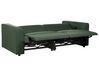 Fabric Electric Recliner Sofa with USB Port Green ULVEN_905038