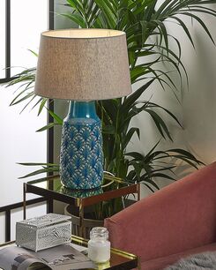 Pöytävalaisin keraaminen sininen THAYA