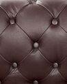 Leather Armchair Brown CHESTERFIELD_538312