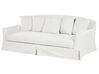Sofföverdrag för 3-sits soffa vit GILJA_792609