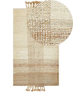 Matto juutti beige 80 x 150 cm HAMZALAR Matto juutti beige 80 x 150 cm HAMZALAR