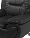 Faux Leather Armchair Black LEIRA_687404