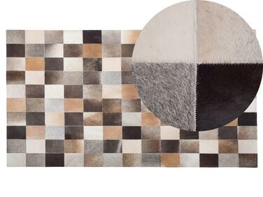 Kožený koberec 200 x 300 cm viacfarebný SOKE