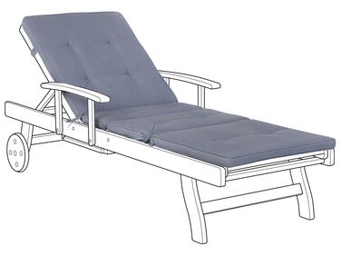 Sun Lounger Pad Cushion Blue TOSCANA/JAVA