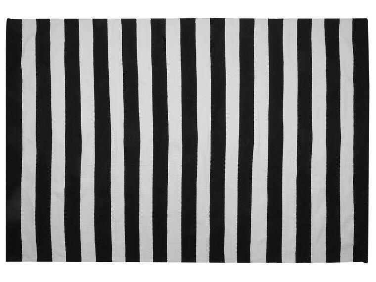 Fekete és fehér szőnyeg 160 x 230 cm TAVAS_714796