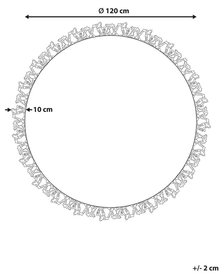 Round Jute Area Rug ⌀ 120 cm Beige ZONGULDAK Beliani.hu