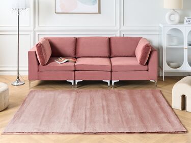 Kunstpelsteppe rosa 160 x 230 cm MIRPUR