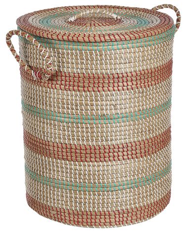 Seagrass Basket with Lid Light SADEC
