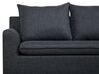 Reversible Fabric Corner Sofa Dark Grey ELVENES_718739