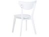 Matgrupp av bord och 4 stolar vit ROXBY_792028