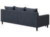 Reversible Fabric Corner Sofa Dark Grey ELVENES_718738
