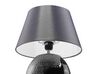Lampka nocna ceramiczna czarno-srebrna ARGUN_690481