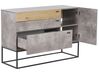 3 Drawer Sideboard Grey with Light Wood ARIETTA_790446