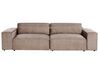 2-seters modulær sofa med ottoman stoff Brun HELLNAR_912253