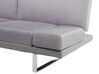 Sofá-cama de 2 lugares em tecido cinzento claro YORK_589973
