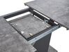 Rozkladací jedálenský stôl s betónovým vzhľadom 160/200 x 90 cm sivá/čierna ALCANTRA_872210