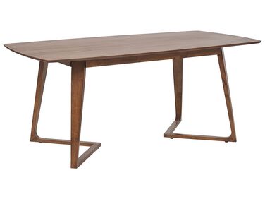 Jídelní stůl 180 x 90 cm tmavé dřevo HUXTER