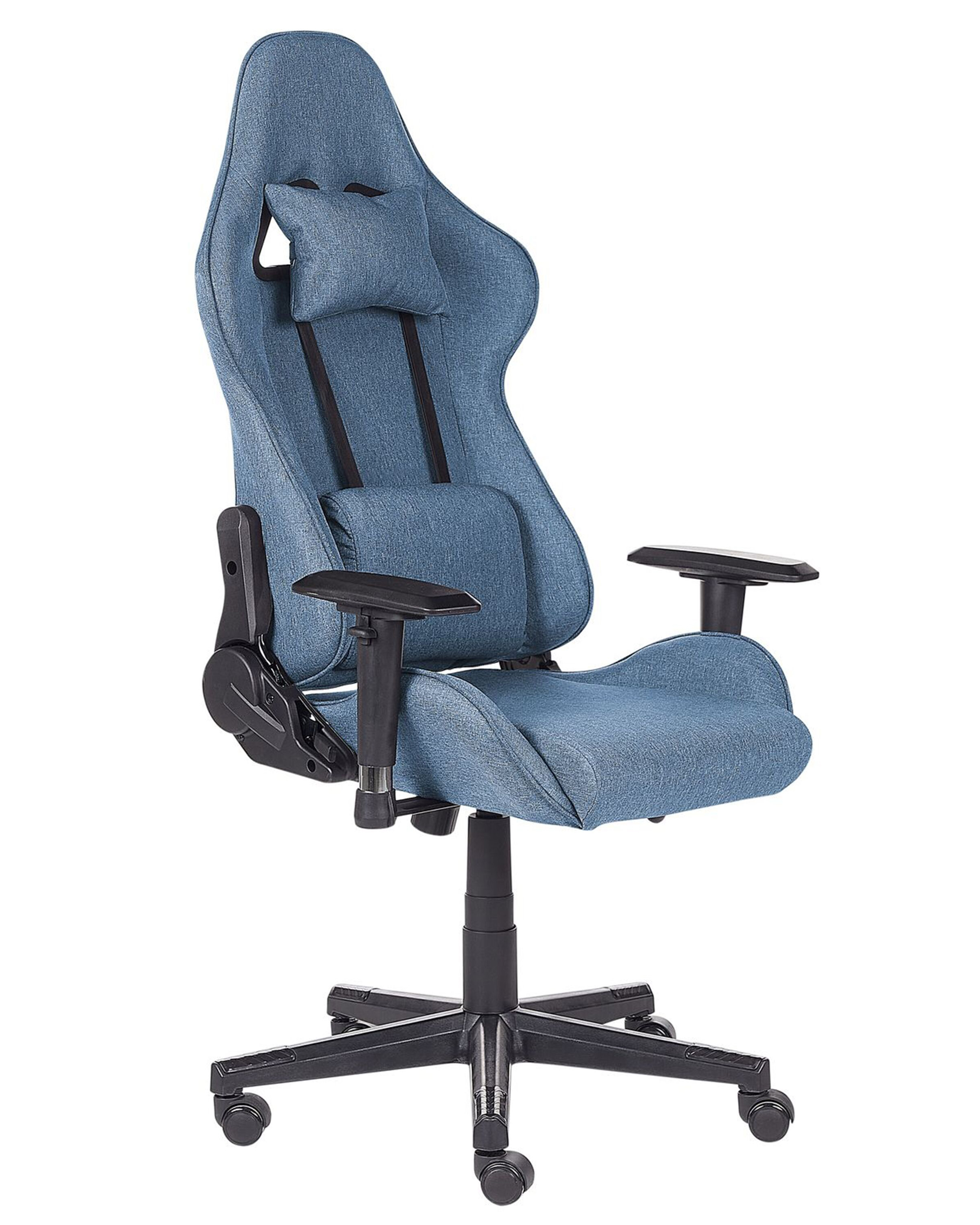 Krzesło biurowe regulowane niebieskie WARRIOR
