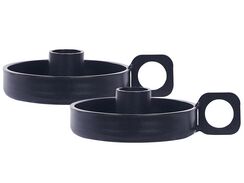 Kynttilänjalka terrakotta musta ⌀ 9 cm 2 kpl CHORIO Kynttilänjalka terrakotta musta ⌀ 9 cm 2 kpl CHORIO