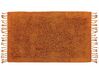 Teppich Baumwolle orange 80 x 150 cm Fransen Shaggy BITLIS_849093