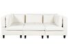 5-Seater Modular Fabric Sofa with Ottoman White UNSTAD_893468