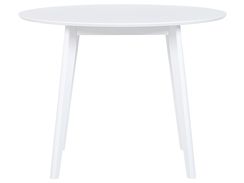 Ruokapöytä valkoinen ⌀ 100 cm ROXBY Ruokapöytä valkoinen ⌀ 100 cm ROXBY