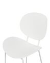 Set di 2 sedie da bar materiale sintetico bianco SHONTO_886200