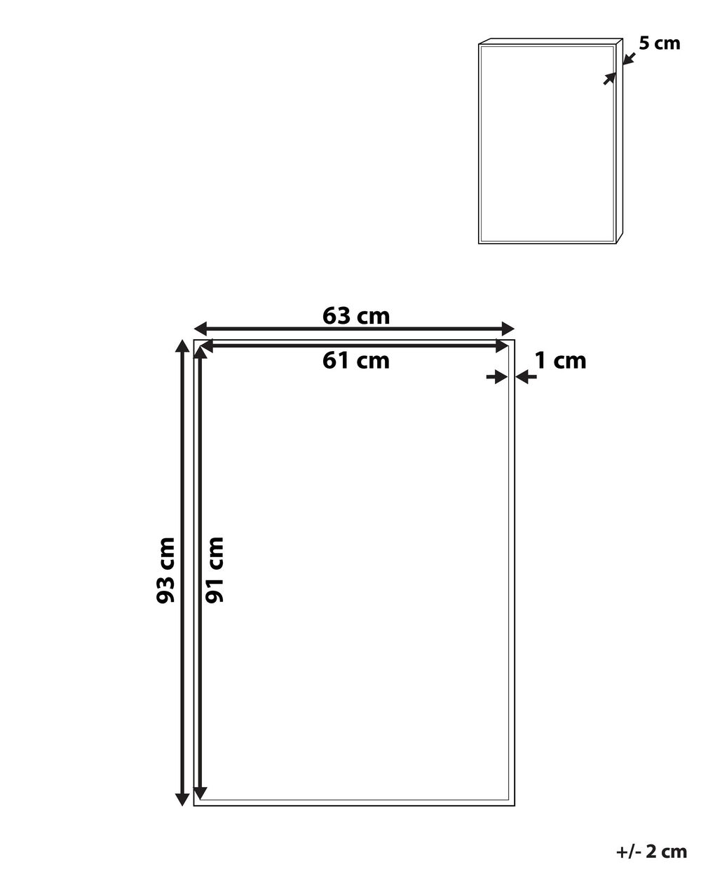 Quadro su tela con cornice grigio 63 x 93 cm BUDRIO 