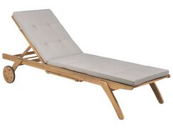 Aurinkotuoli ruskeanharmaalla pehmusteella CESANA Aurinkotuoli ruskeanharmaalla pehmusteella CESANA