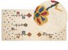 Dywan wełniany gabbeh ze wzorem w kwiaty 80 x 150 cm beżowy HUSUNLU_855485