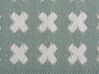 Zelený venkovní koberec s geometrickým vzorem 90 x 180 cm ROHTAK _766393