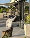 PE Rattan Hanging Chair with Stand Grey ARSITA_883410